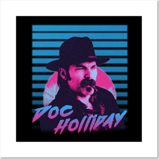 Retro 80s Doc Holliday Posters and Art